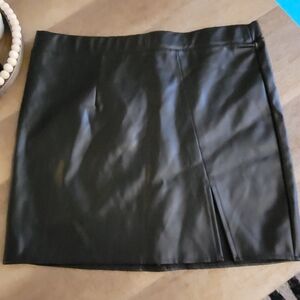 Black Leather Skirt